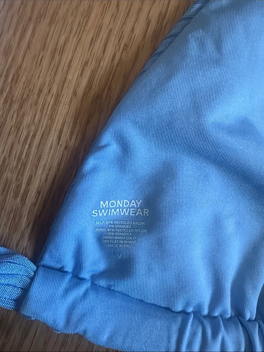 Monday Swimwear Morocco Top & Bottom - Dream Blue Wide Rib